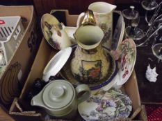 Large box of ceramics