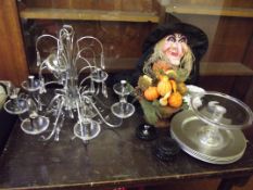 Large chandelier and other items