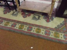 Large hand knotted floor rug