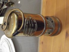 Brass miners lamp