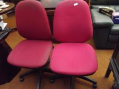 Two office chairs