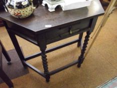 Barley twist hall table