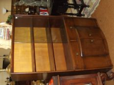 Art Deco style cabinet bookcase