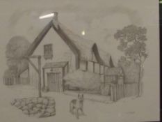 Signed pencil sketch