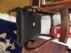 Early 19th century mahogany carver chair