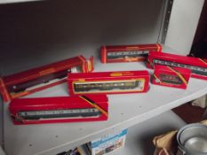 6 Hornby railway trains and carriages