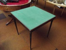 Folding card table