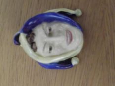 Royal Doulton miniature Jester wall mask, rare