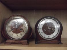 Two mantle clocks
