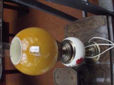 Converted oil lamp