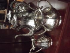 3 piece silver plated tea set