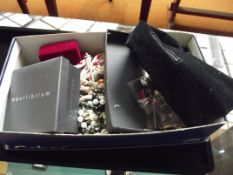 Large box of costume jewellery