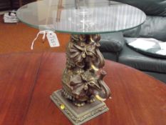 Glass top display stand