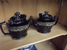 Pair of teapots