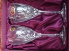Doulton International Crystal wineglasses made in