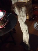 Large ethnic carved figure