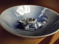 Oriental bowl and one other