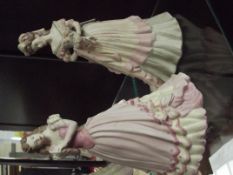 Two Coalport figures