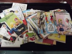 Large collection of comedy postcards