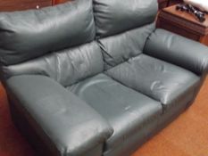 Two seater leather couch