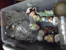 Box of glass and ceramics