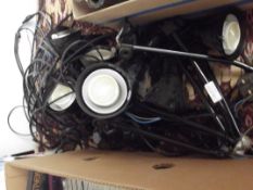 Large box of spotlights