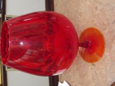 Large red glass