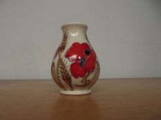 Moorcroft vase, Harvest Poppey