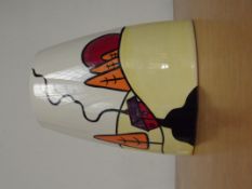 Lorna Bailey tall thin vase, Hillport