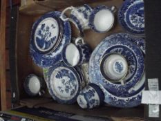 Box of Old Willow blue and white