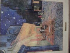Framed print titled 
