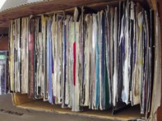 Box of 45's records