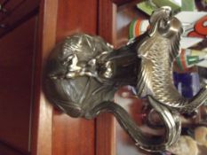 Victorian water jug signed