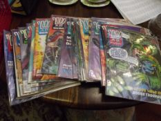 Large collection of Judge Dredd comic magazine