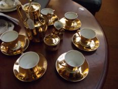 Gilded tea set