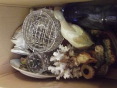 Box of glass and ceramics