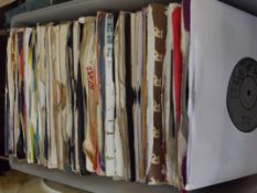 Box of 45's records