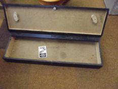 Large wooden gun case-cum-tool chest