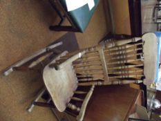 Early 20th century spindle back rocking chair