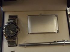 Wristwatch and pen set