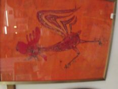 Painting of a chicken