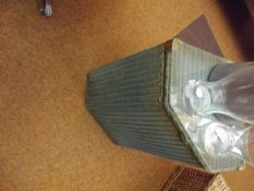 Lloyd loom style laundry basket