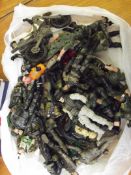 Box of action figures