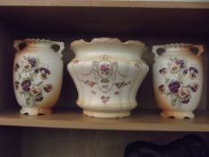Victorian blush ivory garniture