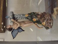 Cartonware figure Carltongirl, butterfly