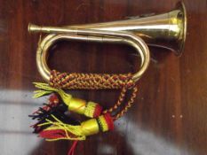 Brass army bugle