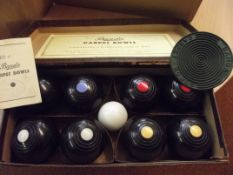 Set of vintage carpet bowls