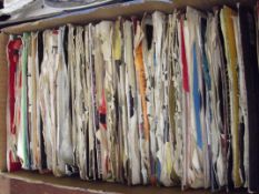 Box of 45's records