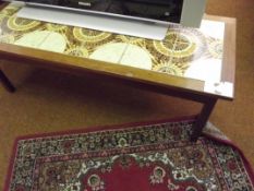 Retro tile topped coffee table