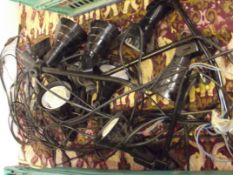 Large collection of spotlights